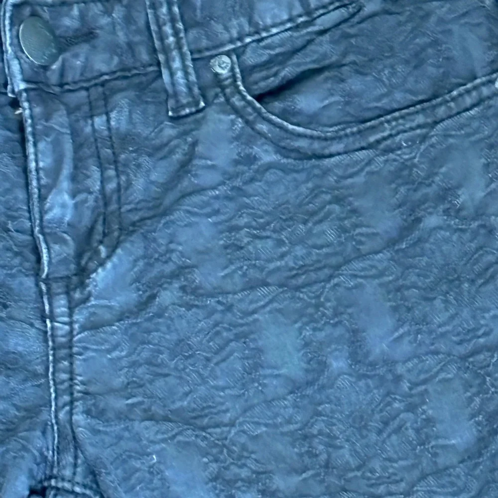 Free People straight leg textured jeans with slight stretch - Picture 3 of 7